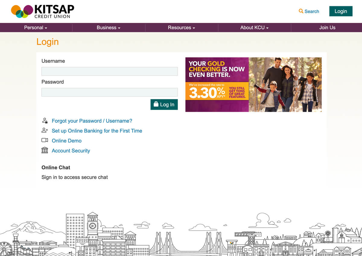 Setting Up Online Access Kitsap Credit Union