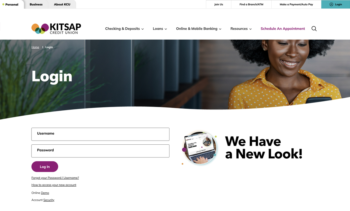 Setting Up Online Kitsap Credit Union