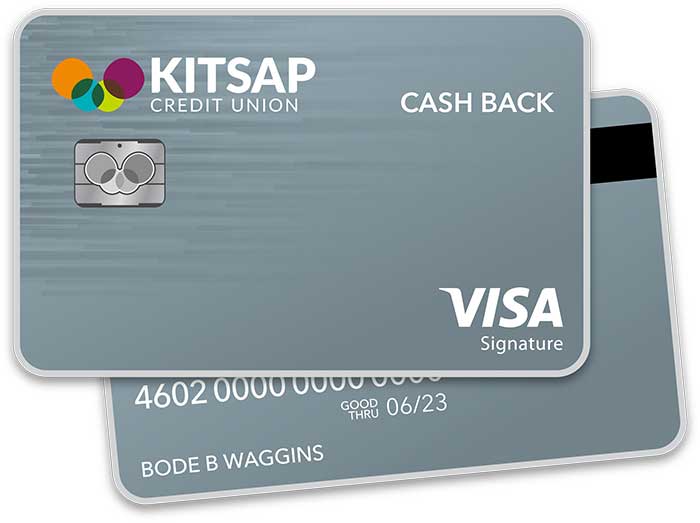 Kitsap Credit Union Visa Cash Back card.